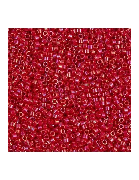 Delica Miyuki 10/0 opac red luster  Delica Miyuki 10/0- 1