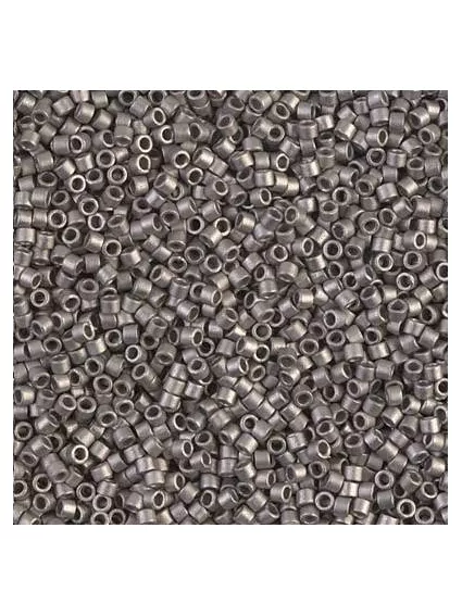 Delica Miyuki 10/0 matte nickel plated  Delica Miyuki 10/0- 1