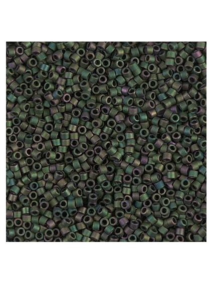 Delica Miyuki 10/0 matte metallic dark green iris  Delica Miyuki 10/0- 1