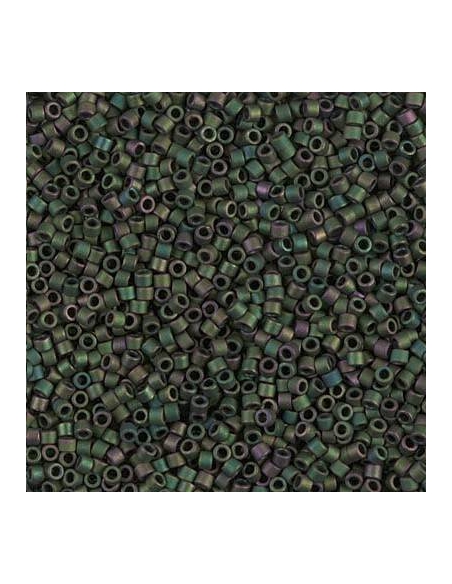 Delica Miyuki 10/0 matte metallic dark green iris  Delica Miyuki 10/0- 1 Delica Miyuki 10/0 matte metallic dark green iris  Delica Miyuki 10/0- 1