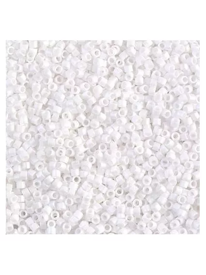 Delica Miyuki 10/0 matte white  Delica Miyuki 10/0- 1