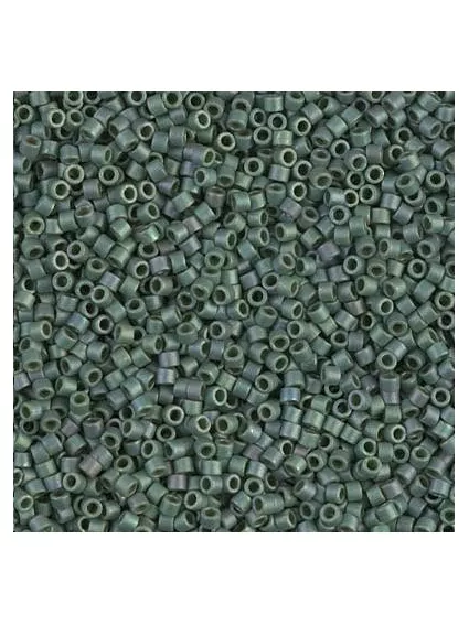 Delica Miyuki 10/0 matte metallic sage green luster  Delica Miyuki 10/0- 1