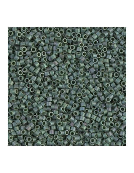 Delica Miyuki 10/0 matte metallic sage green luster  Delica Miyuki 10/0- 1