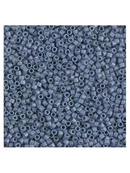 Delica Miyuki 10/0 matte metallic steel blue luster  Delica Miyuki 10/0- 1