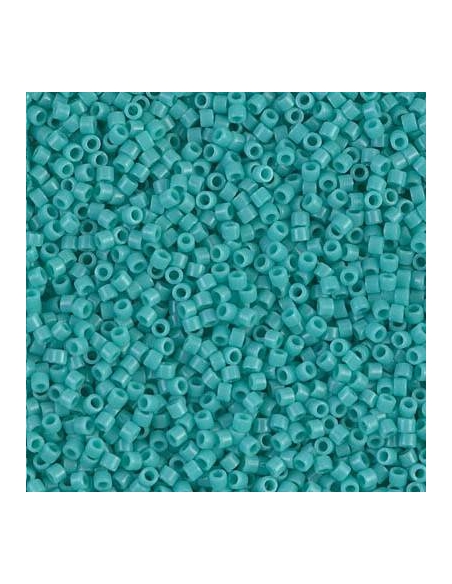 Delica Miyuki 10/0 opac turquoise green  Delica Miyuki 10/0- 1