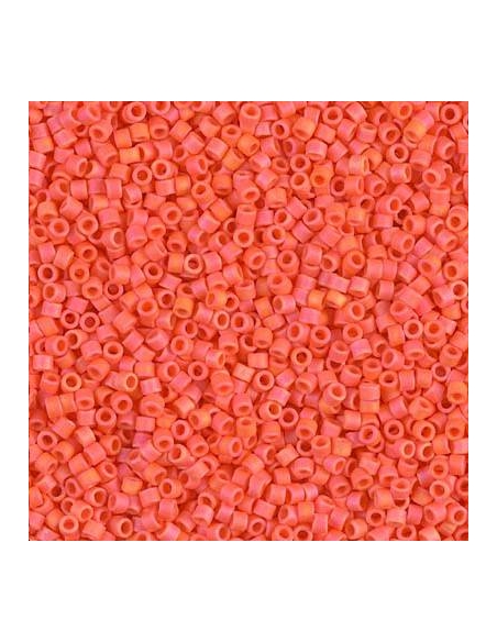 Delica Miyuki 10/0 matte opac orange AB  Delica Miyuki 10/0- 1