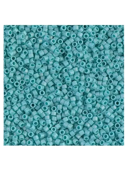 Delica Miyuki 10/0 matte opac turquoise freen AB  Delica Miyuki 10/0- 1