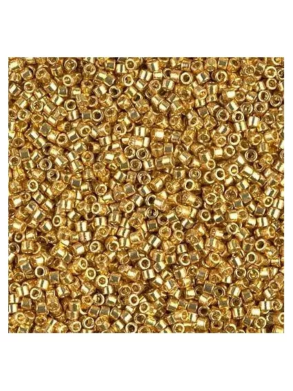 Delica Miyuki 10/0 duracoat galvanized gold  Delica Miyuki 10/0- 1