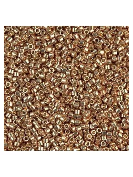Delica Miyuki 10/0 duracoat galvanized champagne  Delica Miyuki 10/0- 1