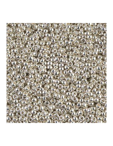 Rocaille miyuki 11/0 galvanized silver  Rocaille Miyuki 11/0- 1 Rocaille miyuki 11/0 galvanized silver  Rocaille Miyuki 11/0- 1