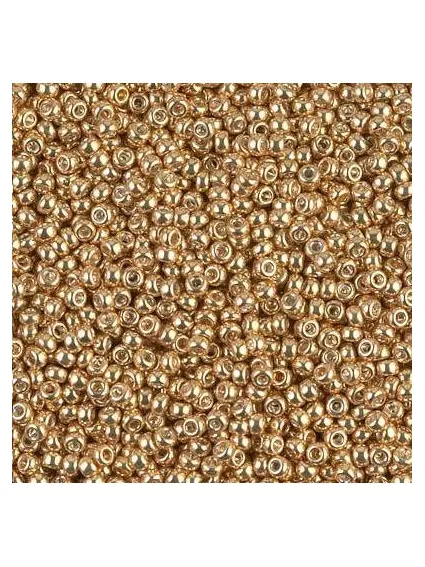 Rocaille miyuki 11/0 galvanized gold  Rocaille Miyuki 11/0- 1