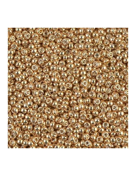 Rocaille miyuki 11/0 galvanized gold  Rocaille Miyuki 11/0- 1