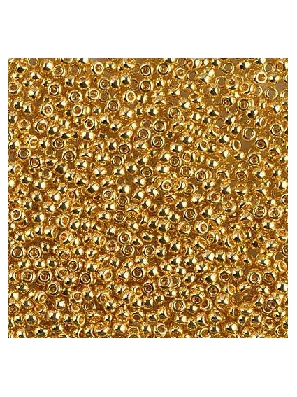Rocaille miyuki 11/0 24kt gold plated  Rocaille Miyuki 11/0- 1
