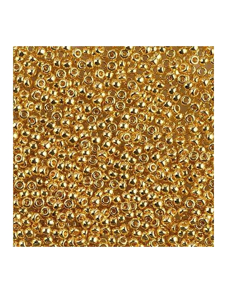 Rocaille miyuki 11/0 24kt gold plated  Rocaille Miyuki 11/0- 1 Rocaille miyuki 11/0 24kt gold plated  Rocaille Miyuki 11/0- 1