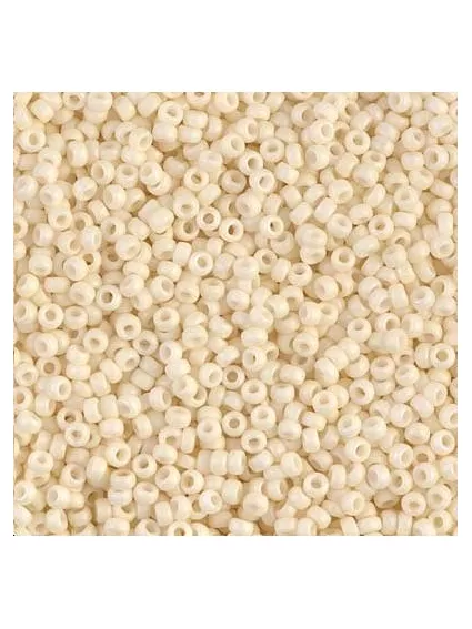 Rocaille miyuki 11/0 matte opac cream  Rocaille Miyuki 11/0- 1