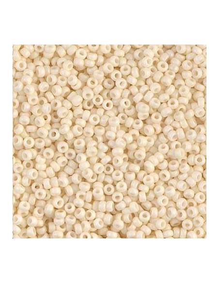Rocaille miyuki 11/0 matte opac cream  Rocaille Miyuki 11/0- 1