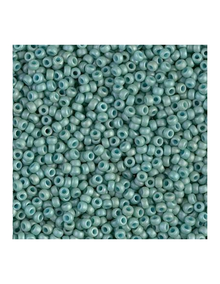 Rocaille miyuki 11/0 matte opac sea foam luster  Rocaille Miyuki 11/0- 1