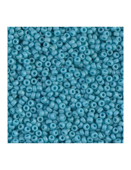 Rocaille miyuki 11/0 matte opac turquoise blue luster  Rocaille Miyuki 11/0- 1 Rocaille miyuki 11/0 matte opac turquoise blue luster  Rocaille Miyuki 11/0- 1