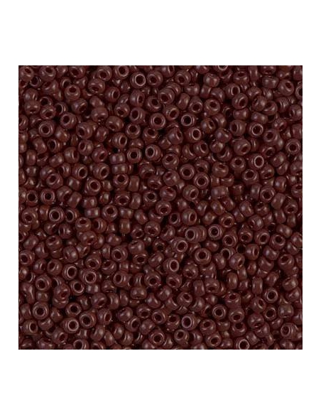 Rocaille miyuki 11/0 opac chocolate  Rocaille Miyuki 11/0- 1 Rocaille miyuki 11/0 opac chocolate  Rocaille Miyuki 11/0- 1