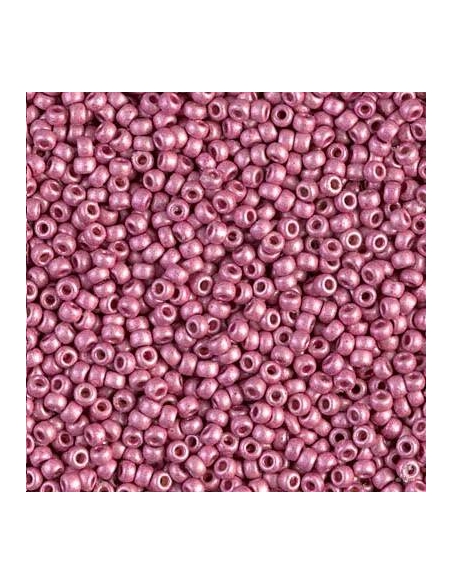 Rocaille miyuki 11/0 duracoat galvanized matte hot pink dose  Rocaille Miyuki 11/0- 1