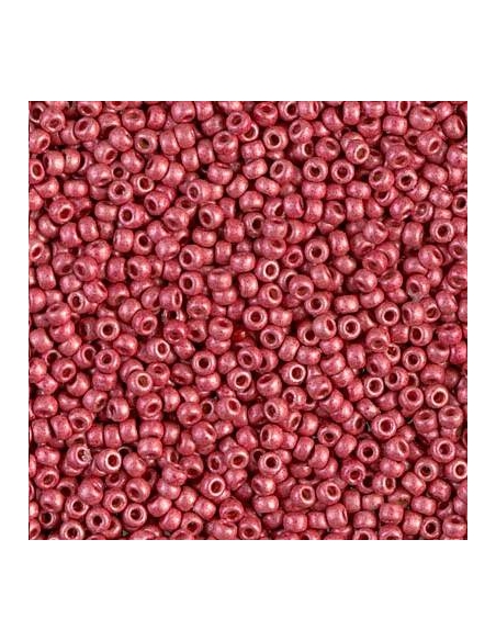 Rocaille miyuki 11/0 duracoat galvanized matte light cranberry  Rocaille Miyuki 11/0- 1