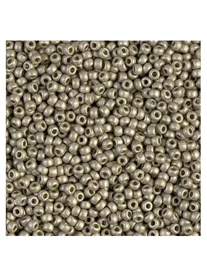 Rocaille miyuki 11/0 duracoat galvanized matte light pewter  Rocaille Miyuki 11/0- 1