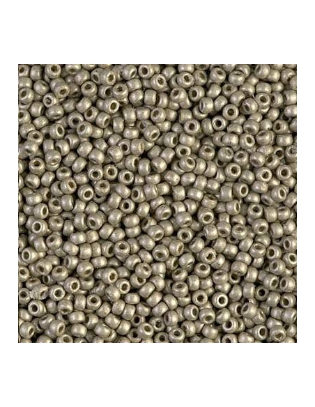 Rocaille miyuki 11/0 duracoat galvanized matte light pewter  Rocaille Miyuki 11/0- 1