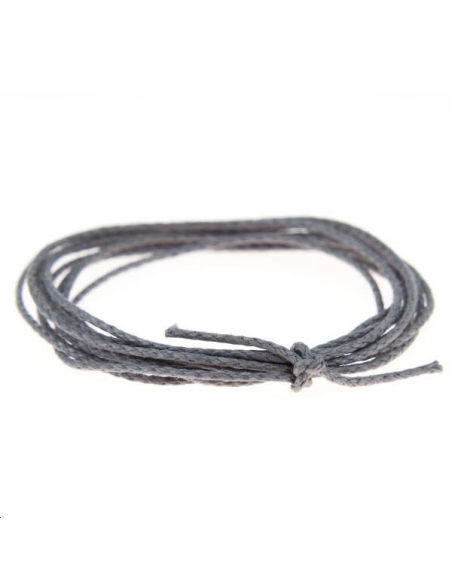 Coton ciré 0,7mm anthracite  Coton ciré 0,7mm- 1