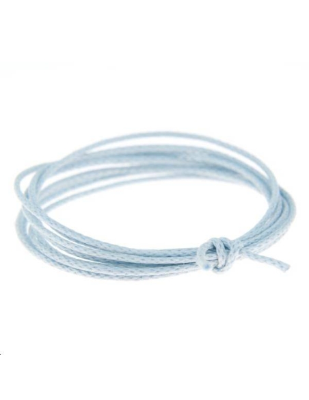 Coton ciré 0,7mm bleu ciel  Coton ciré 0,7mm- 1
