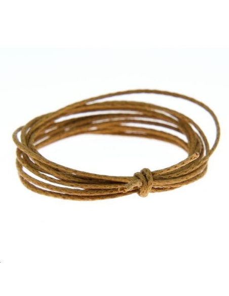 Coton ciré 0,7mm camel  Coton ciré 0,7mm- 1