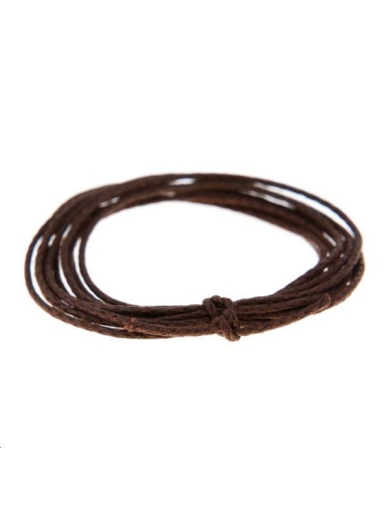 Coton ciré 0,7mm marron  Coton ciré 0,7mm- 1