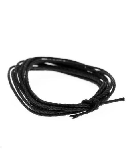 Coton ciré 0,7mm noir  Coton ciré 0,7mm- 1 Coton ciré 0,7mm noir  Coton ciré 0,7mm- 1