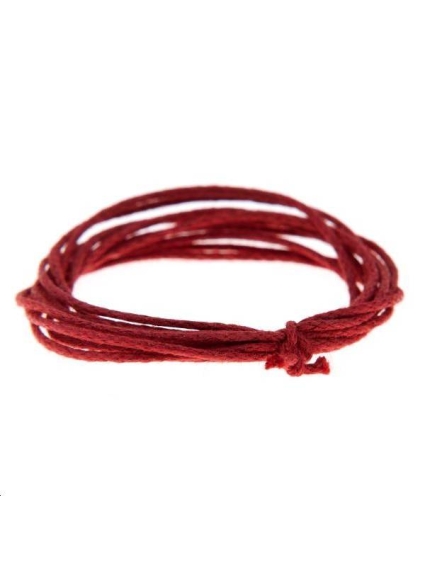 Coton ciré 0,7mm rouge  Coton ciré 0,7mm- 1