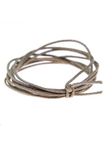 Coton ciré 0,7mm taupe  Coton ciré 0,7mm- 1