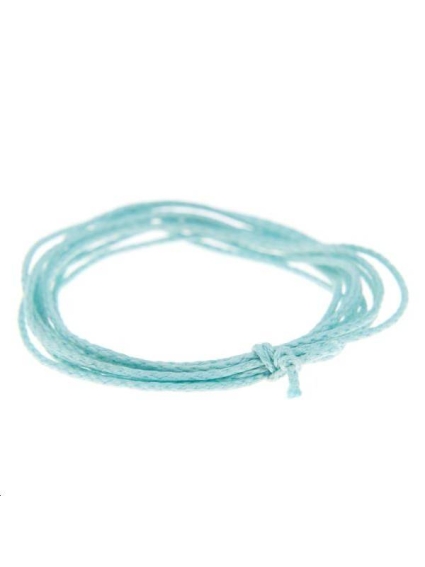 Coton ciré 0,7mm turquoise  Coton ciré 0,7mm- 1