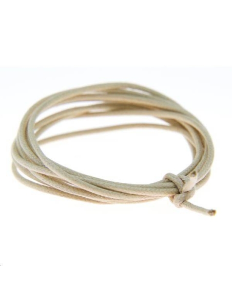 Coton ciré 1,3mm beige  Coton ciré 1,3mm- 1