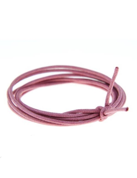 Coton ciré 1,3mm fushia  Coton ciré 1,3mm- 1