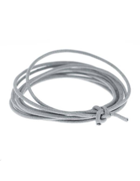 Coton ciré 1,3mm gris  Coton ciré 1,3mm- 1