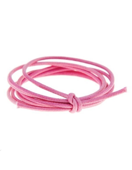 Coton ciré 1,8mm fushia  Coton ciré 1,8mm- 1