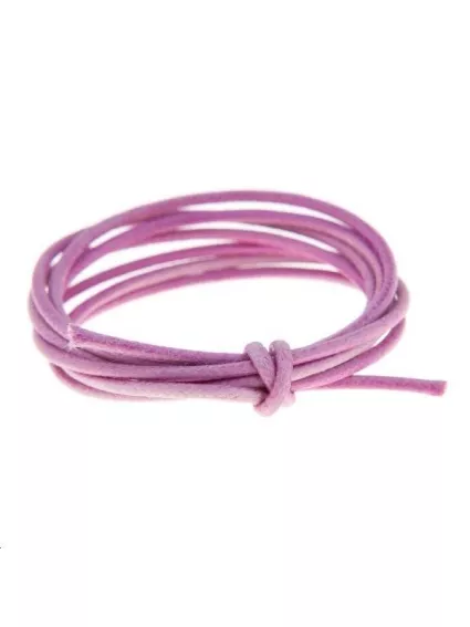 Coton ciré 1,8mm fushia foncé  Coton ciré 1,8mm- 1