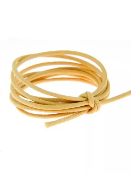 Coton ciré 1,8mm jaune  Coton ciré 1,8mm- 1