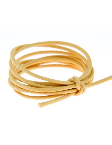 Coton ciré 1,8mm jaune  Coton ciré 1,8mm- 1 Coton ciré 1,8mm jaune  Coton ciré 1,8mm- 1