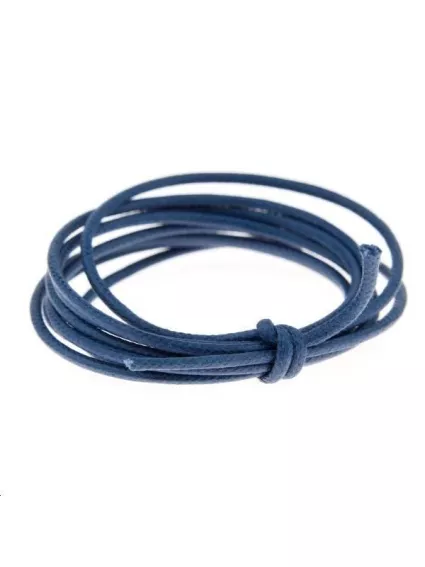 Coton ciré 1,8mm jean  Coton ciré 1,8mm- 1