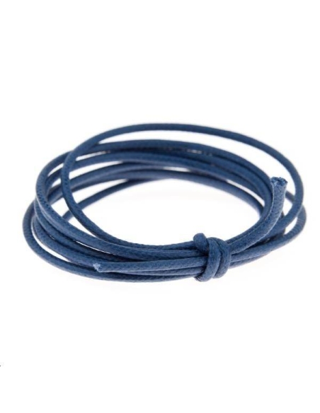 Coton ciré 1,8mm jean  Coton ciré 1,8mm- 1 Coton ciré 1,8mm jean  Coton ciré 1,8mm- 1