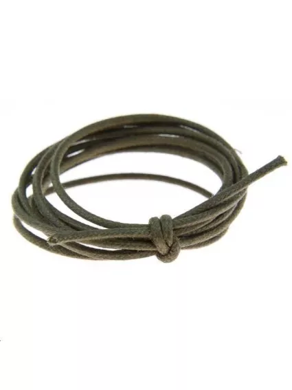 Coton ciré 1,8mm kaki  Coton ciré 1,8mm- 1