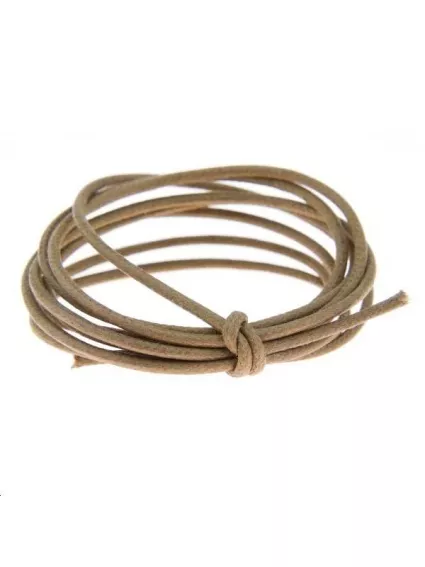 Coton ciré 1,8mm marron clair  Coton ciré 1,8mm- 1