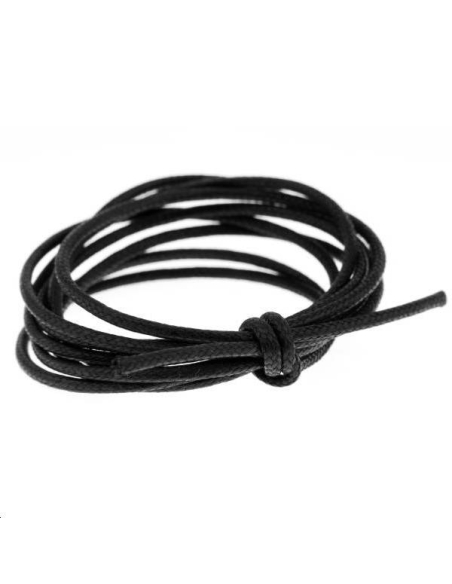 Coton ciré 1,8mm noir  Coton ciré 1,8mm- 1 Coton ciré 1,8mm noir  Coton ciré 1,8mm- 1