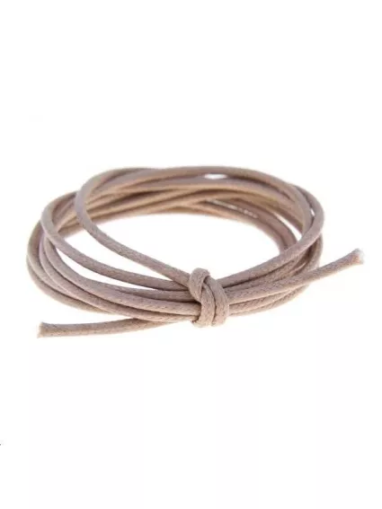 Coton ciré 1,8mm parme clair  Coton ciré 1,8mm- 1