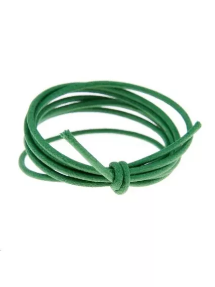 Coton ciré 1,8mm vert  Coton ciré 1,8mm- 1