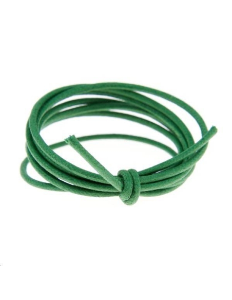 Coton ciré 1,8mm vert  Coton ciré 1,8mm- 1 Coton ciré 1,8mm vert  Coton ciré 1,8mm- 1